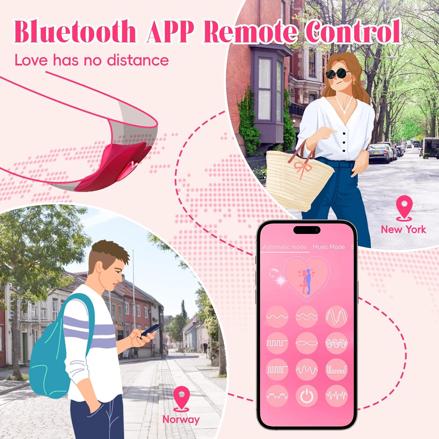 Wearable Smart Wellness Massager with Remote & App Control
