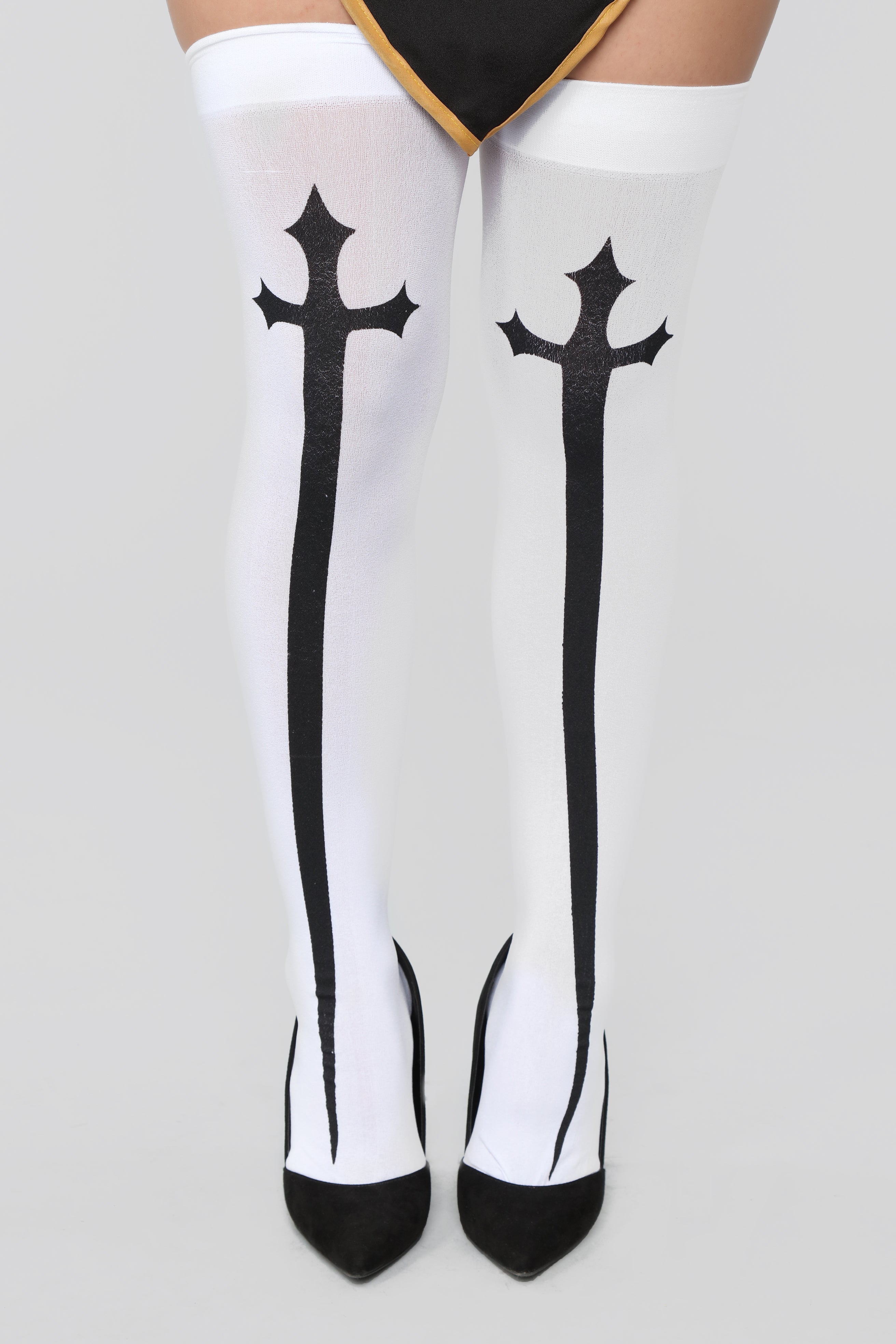 Bad Habits Nun 4 Piece Costume Set - Black/Combo