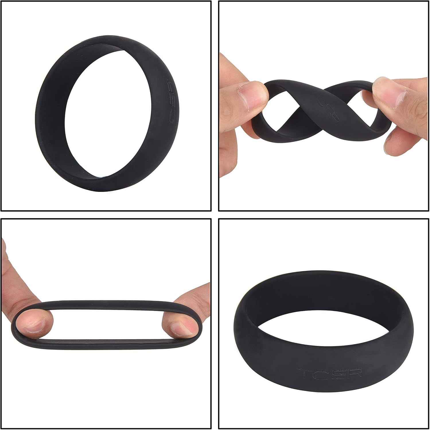 TCSR 6-Piece Silicone Ring Set